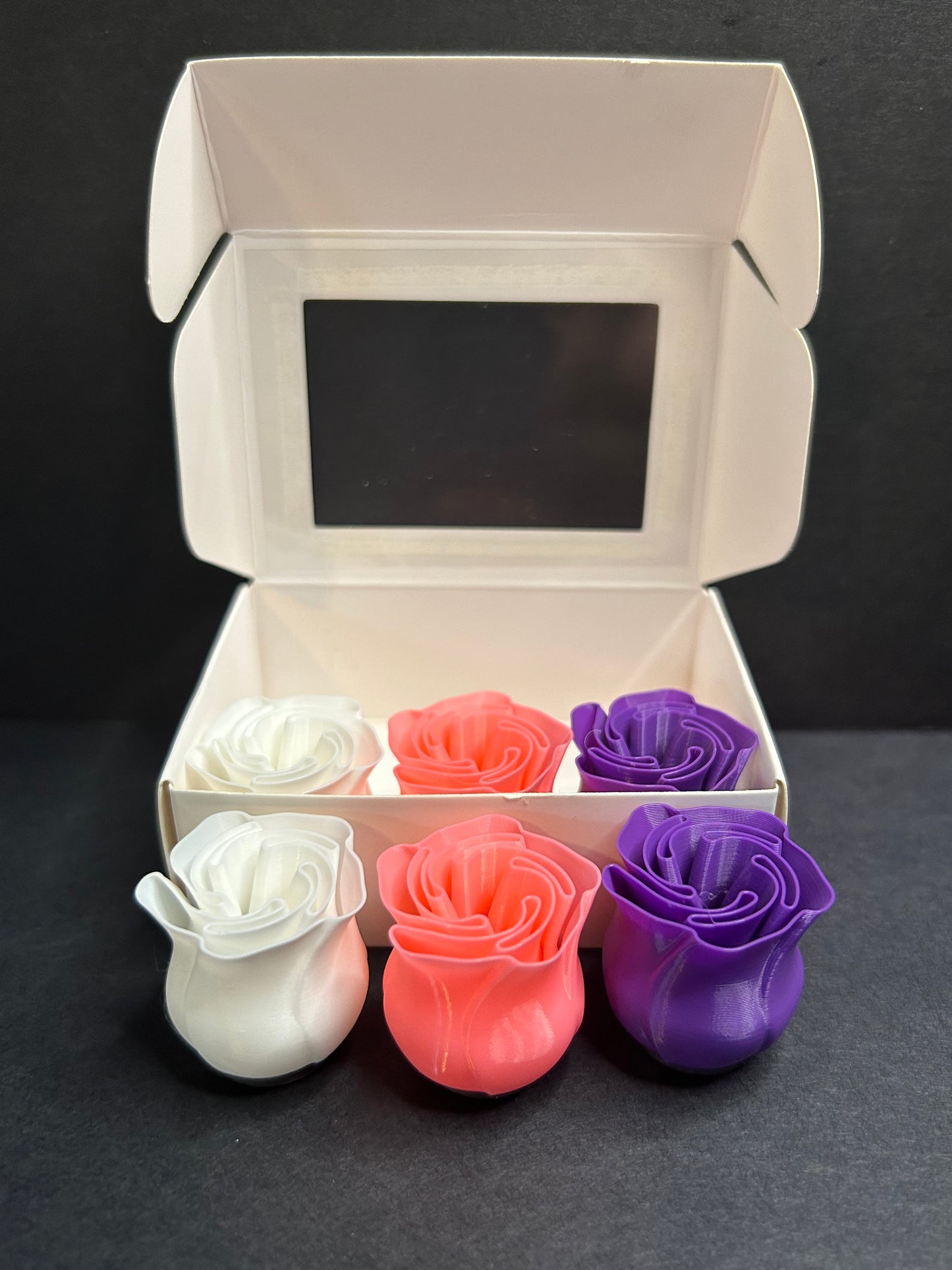 3D Printed Rose Magnet Pack - Pack of 6