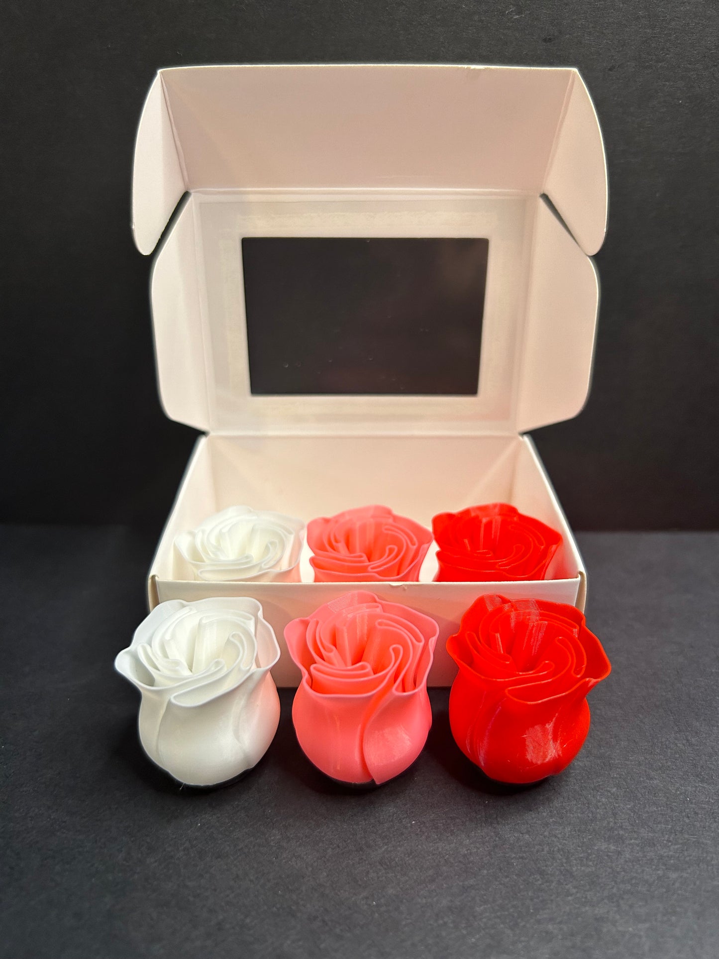 3D Printed Rose Magnet Pack - Pack of 6