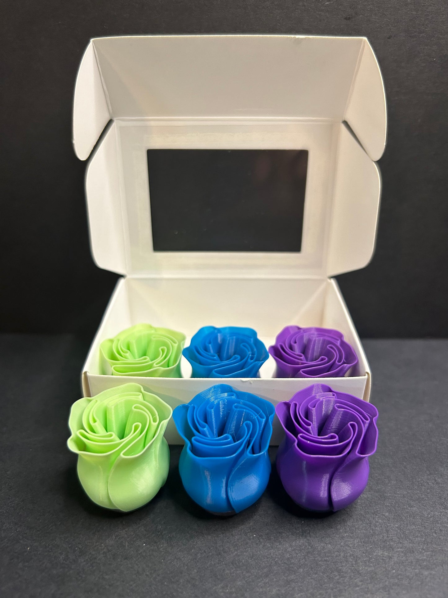 3D Printed Rose Magnet Pack - Pack of 6