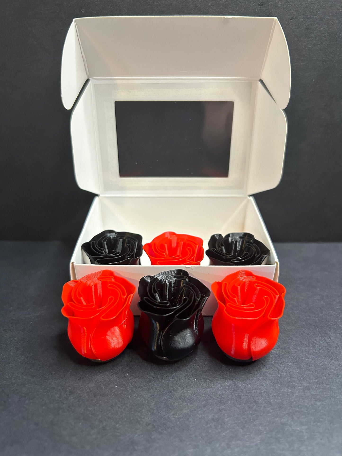 3D Printed Rose Magnet Pack - Pack of 6